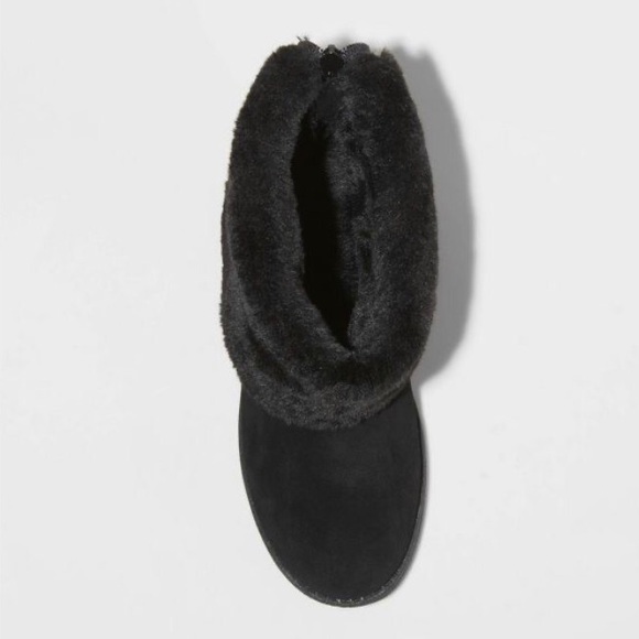 Universal Thread Black Bela Suede Cuff Boots, NWT - Picture 3 of 4